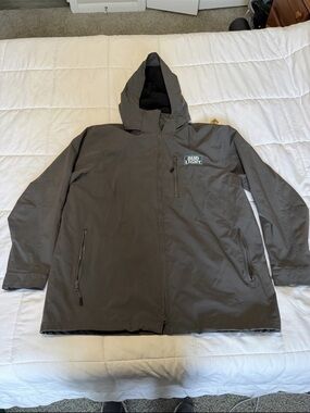 Budweiser Bud Light Men's Gray Hooded Raincoat